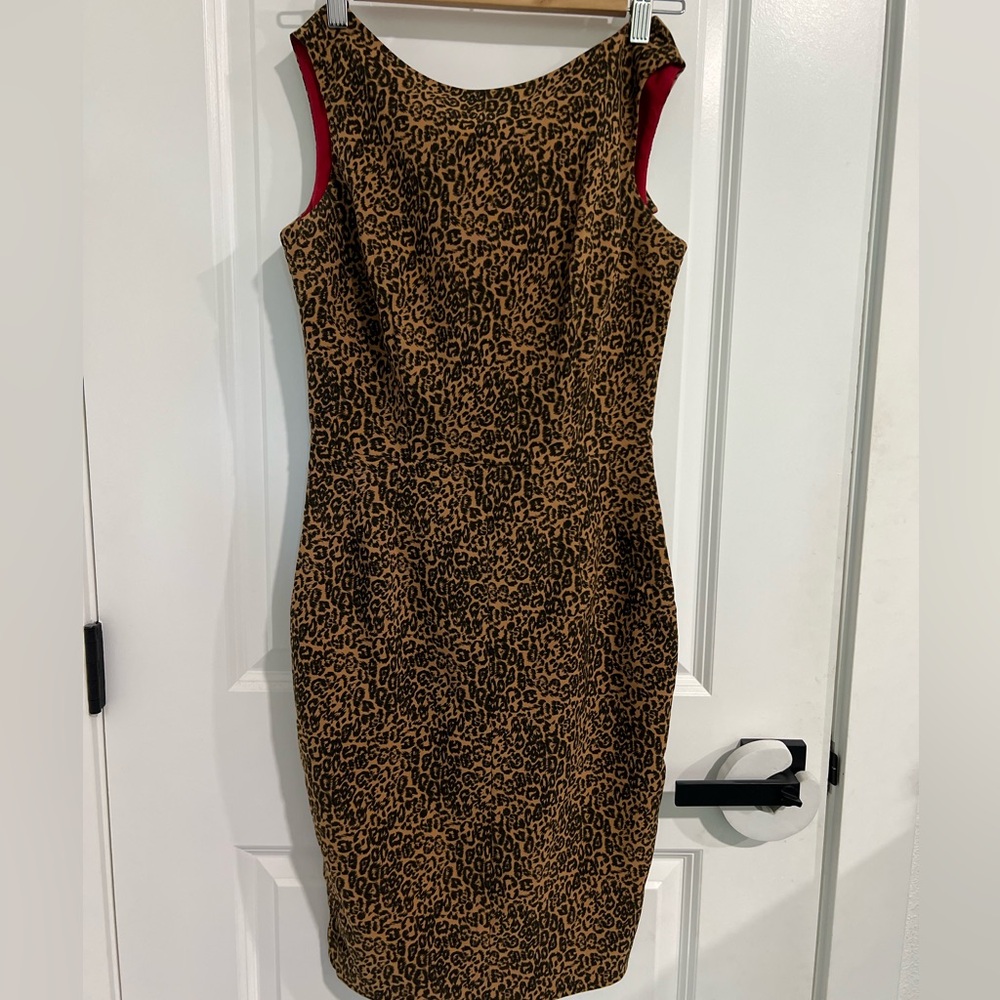 Leopard Print Pinup Dress